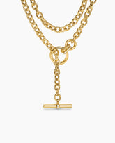 DY Mercer® Double Row Toggle Chain Necklace in 18K Yellow Gold with Diamonds, 8mm